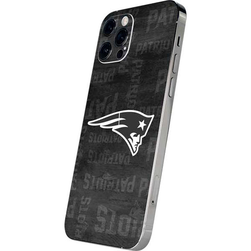 NFL New England Patriots Black & White iPhone 12 Pro Max Skin